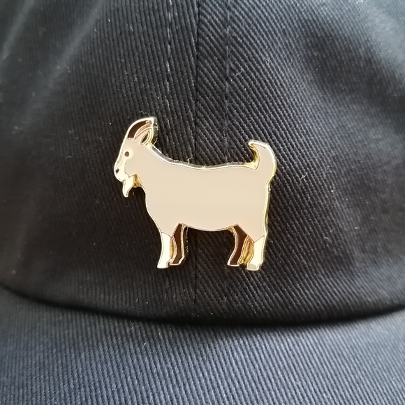 Customized The GOAT Enamel Pin Dad Hat - Picture 3 of 9